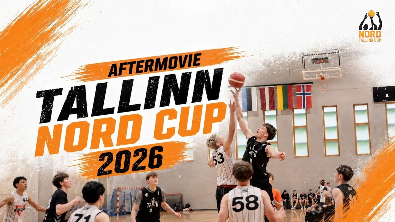 Tallinn Nord Cup 2026 ametliku aftermovie kaanepilt, hüppepall mängus.